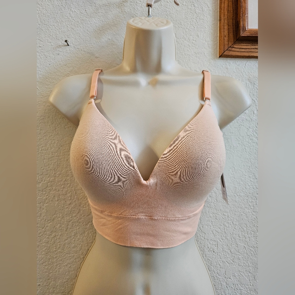 Jockey Seamless T-shirt Bra Peach Size L NEW WITH TAGS